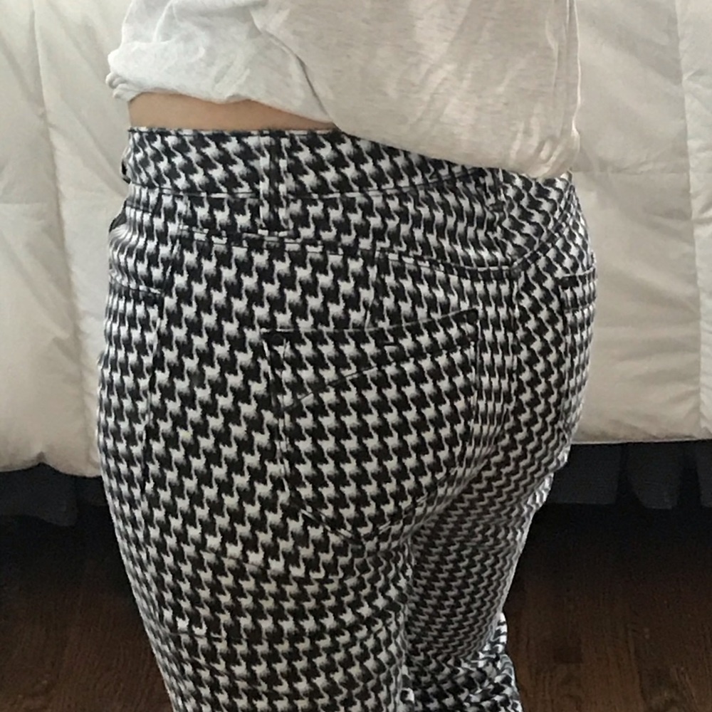 Karen Millen 4 27 houndstooth check jean pant
